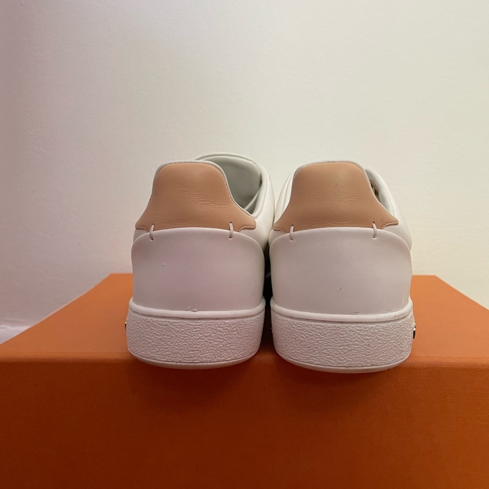 Louis Vuitton White and Tan Women’s  Sneakers - Picture 5 of 7